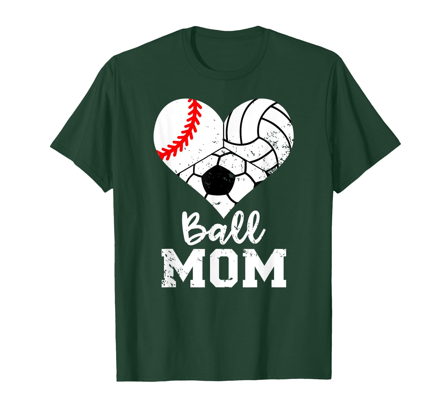 Ball Mom Funny Baseball Volleyball Soccer Mom T-Shirt