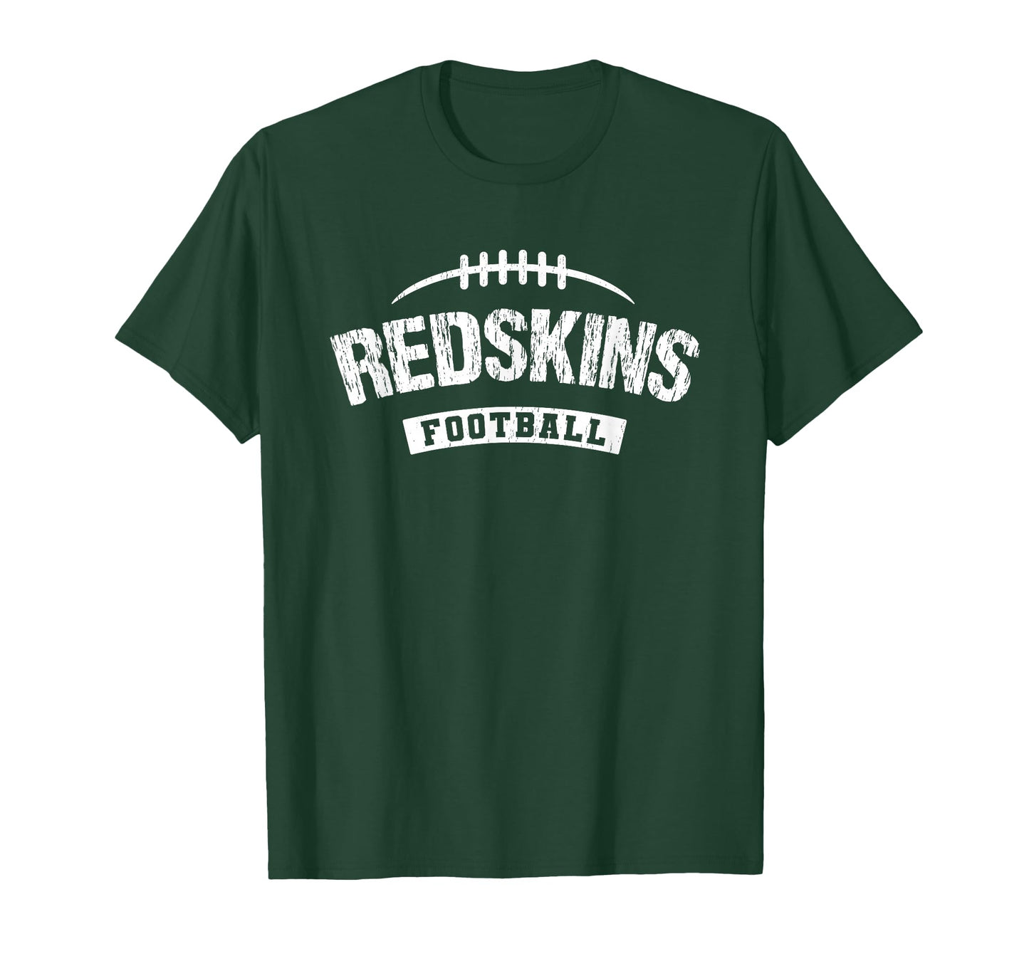 Goshen Redskins Official High School Gear Black Distressed Modern Crew Neck T-Shirt