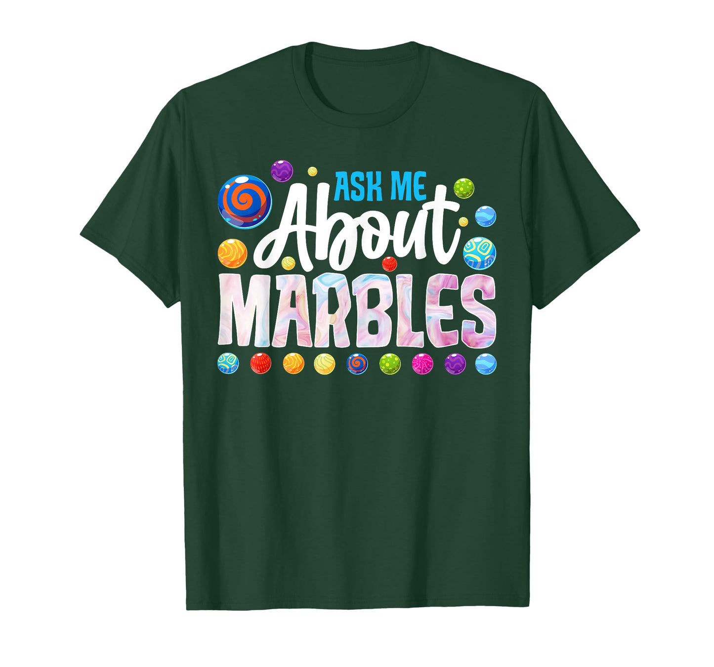 Funny Ask-me About Marbles Marble Lover T-Shirt