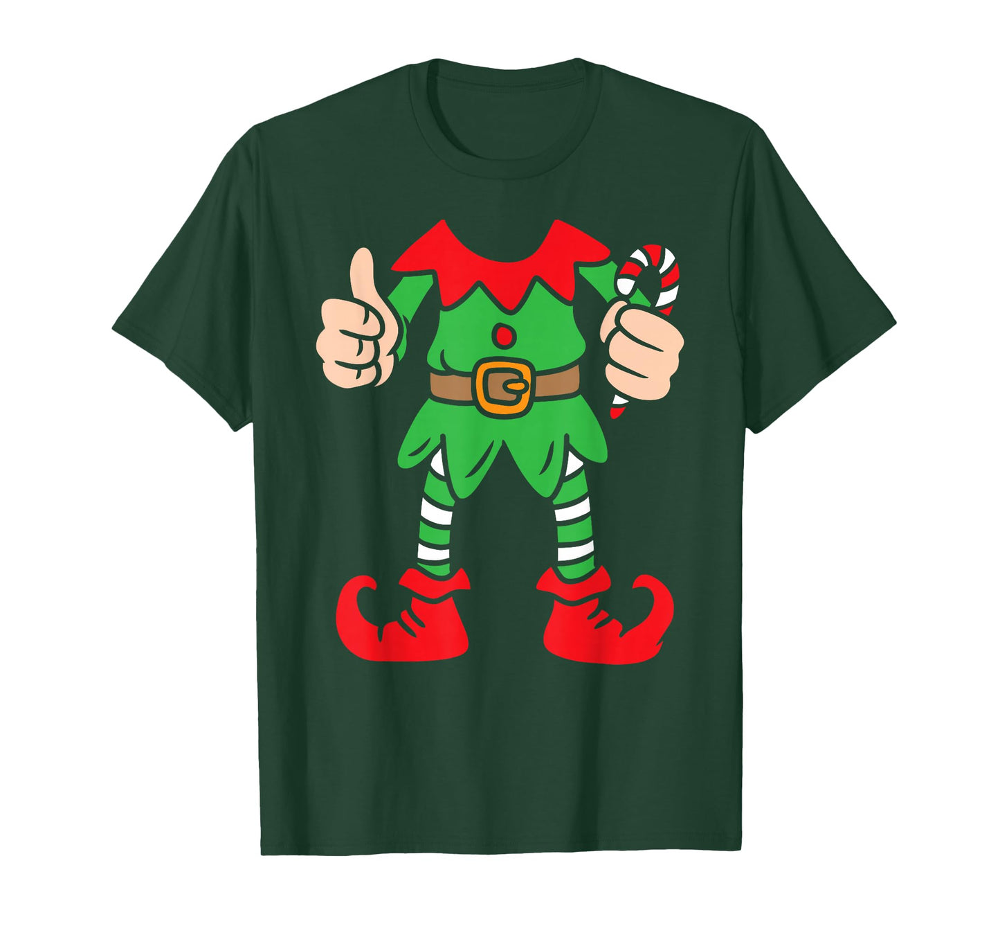Funny Christmas Elf Outfit Costume Xmas Family Adults Kids T-Shirt