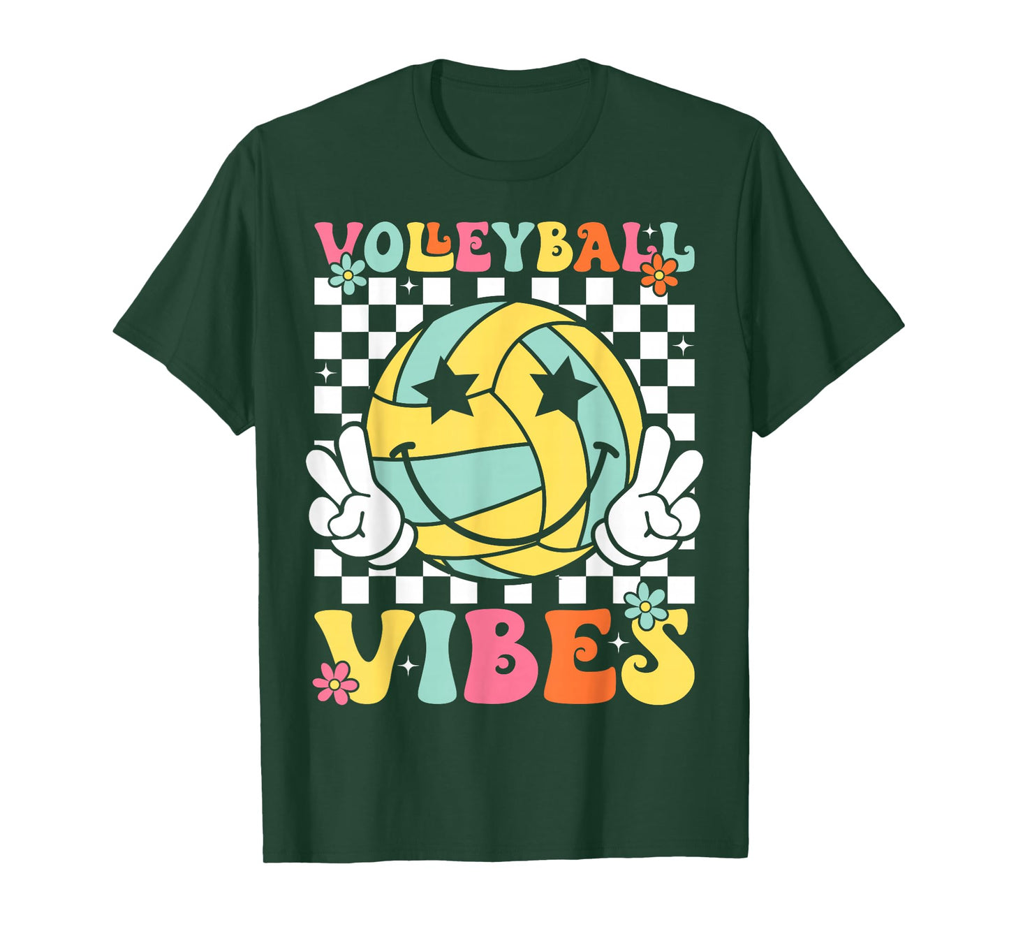 Volleyball Vibes Volleyball Retro Game Day Girls Women T-Shirt