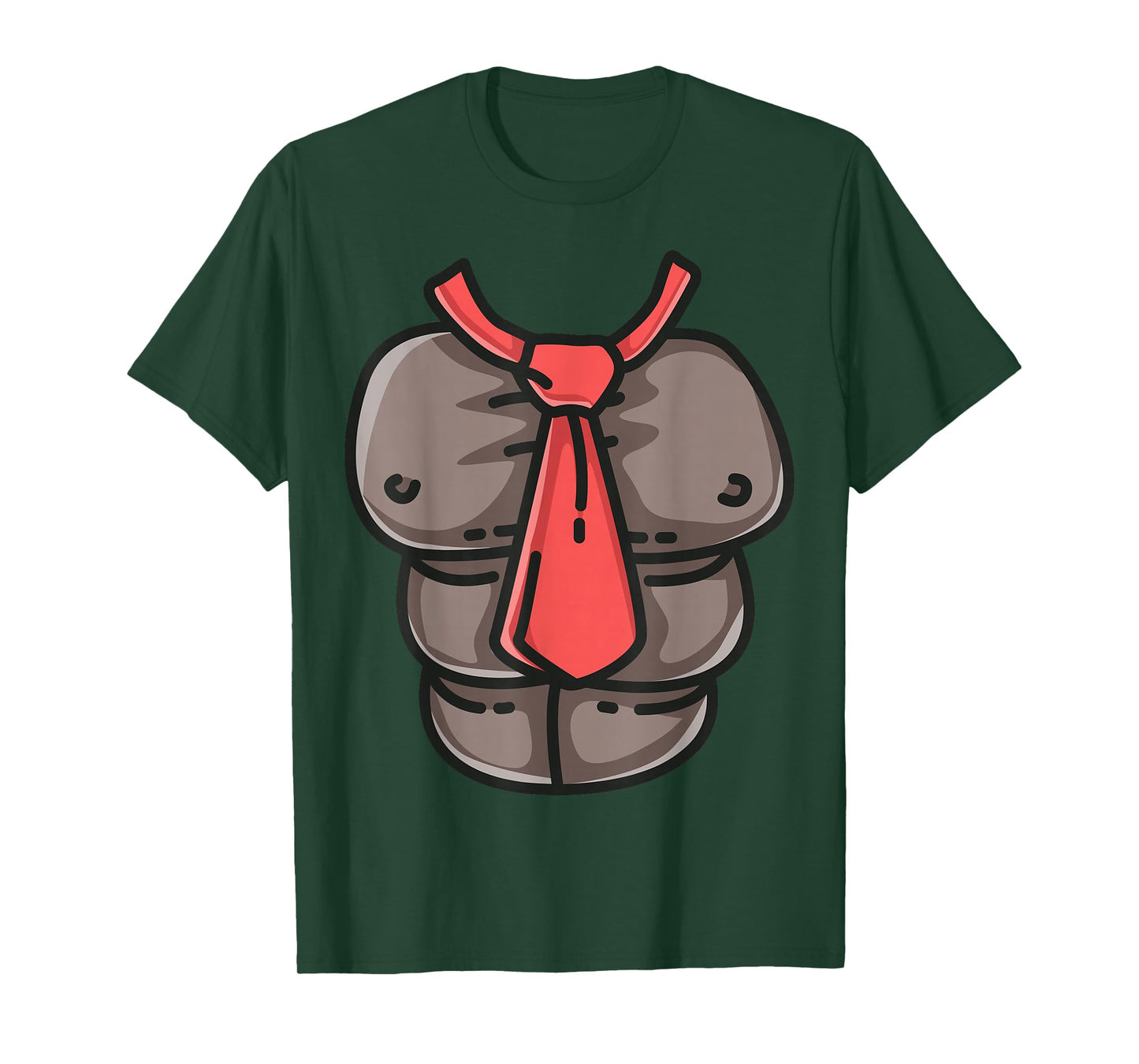 Donkey Monkey Chest Red Tie Game Cosplay Halloween Costume T-Shirt