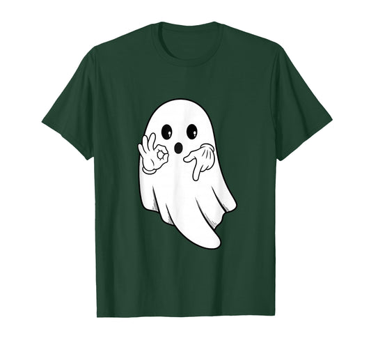 Funny six Seven 6 7 Meme gen Alpha Slang Halloween Ghost T-Shirt