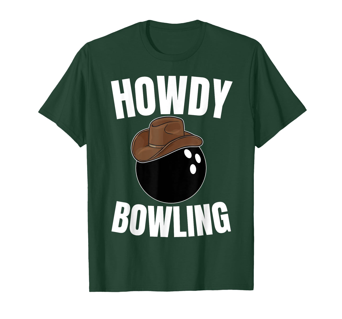 Howdy Bowling Cowboy Cowgirl Western Bowling Lover T-Shirt