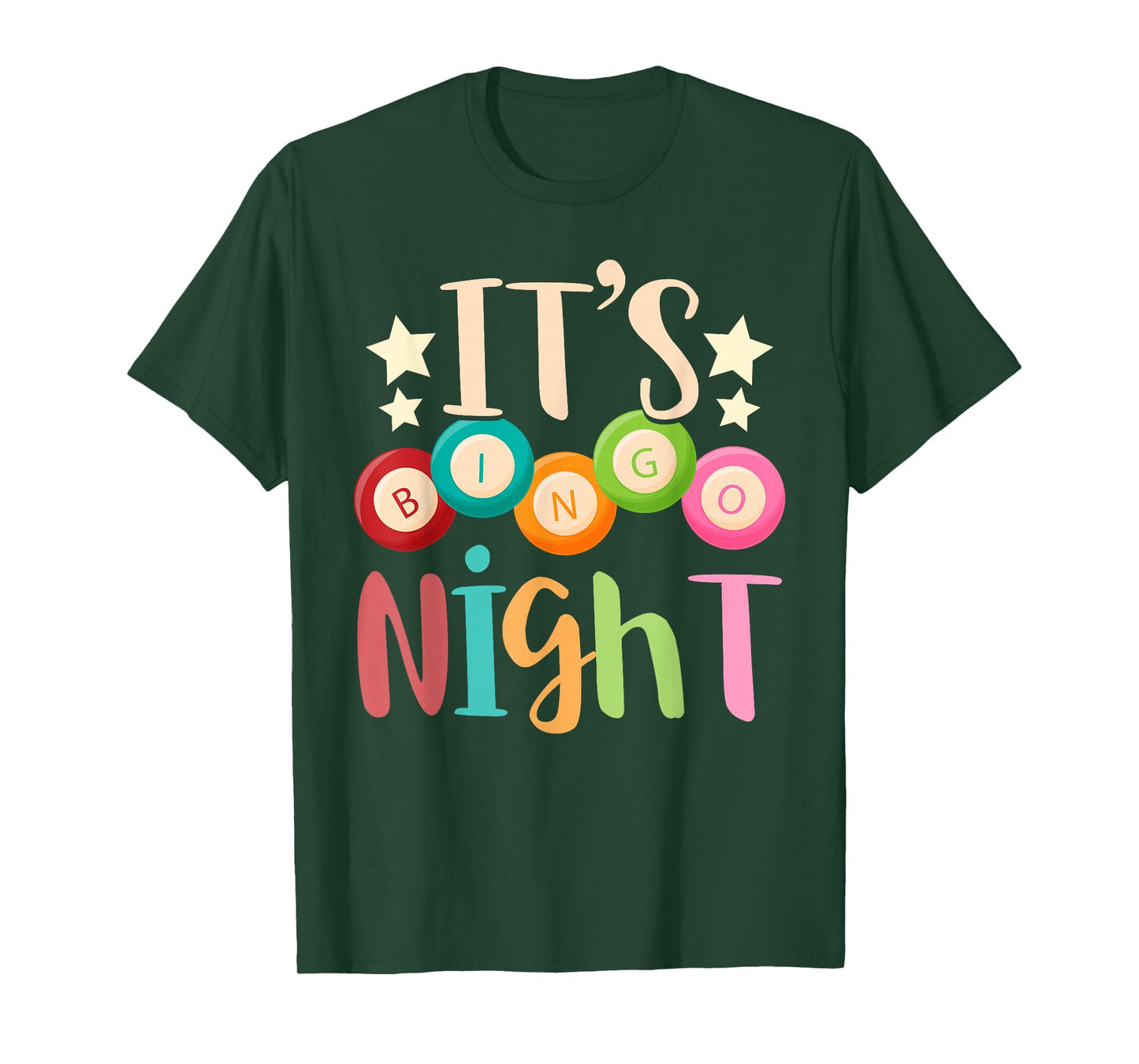 Its Bingo Night Bingo Player Gift Gambling Lottery Bingo T-Shirt