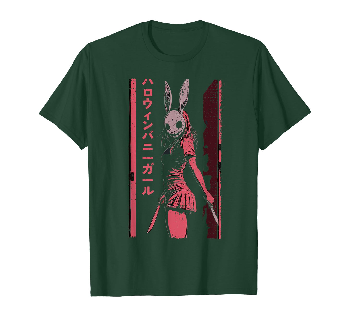 Anime Horror Bunny Aesthetic Soft Grunge Waifu Japanese Girl T-Shirt