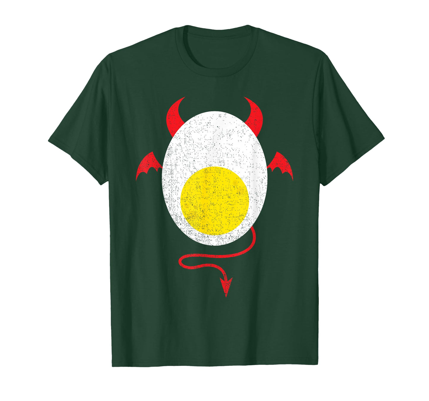 Funny Halloween Shirt Devil Egg Yolk Food Lover Lazy Costume T-Shirt