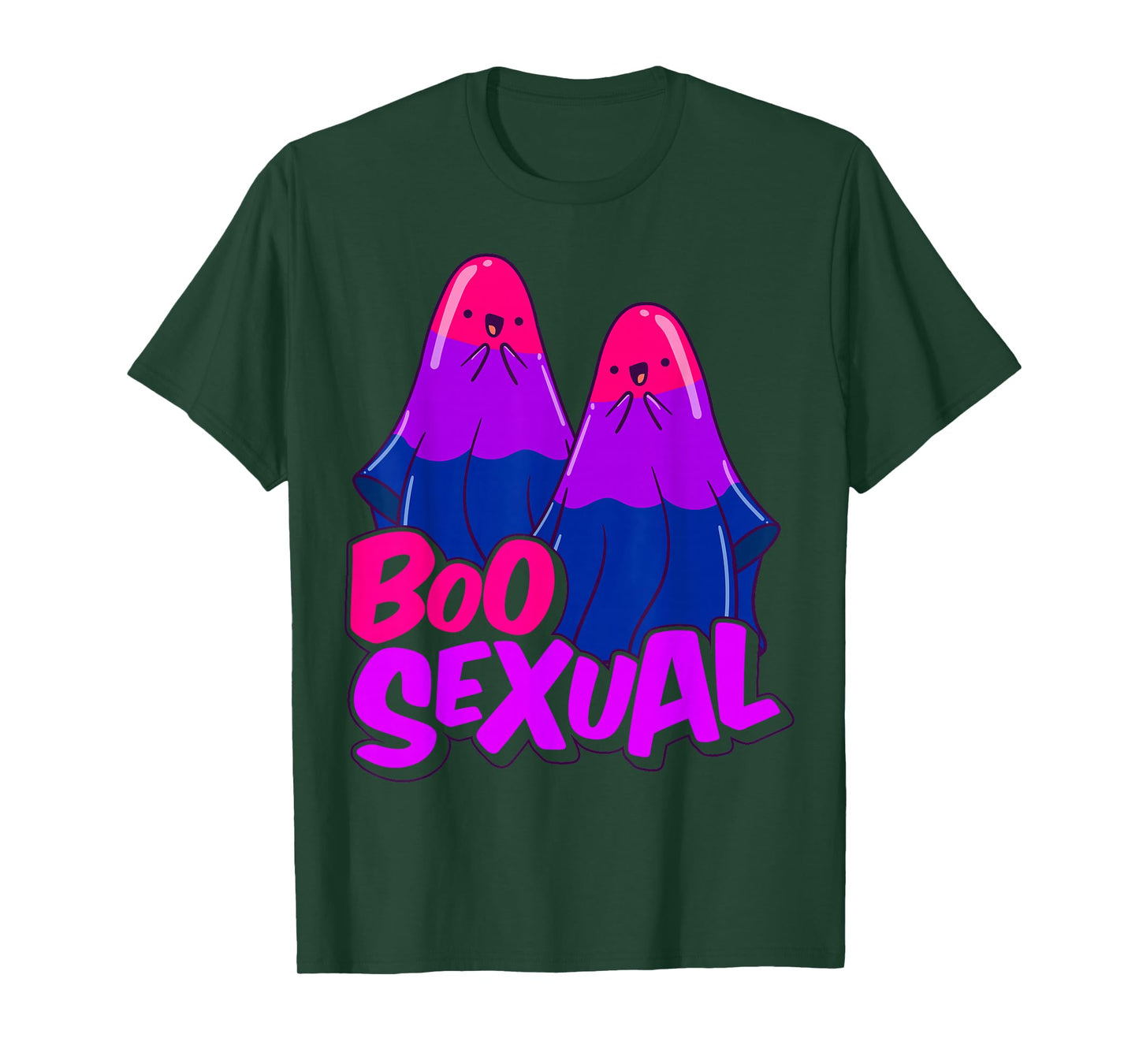 Boo Sexual Bisexual Ghost Pair Word Game for Halloween T-Shirt
