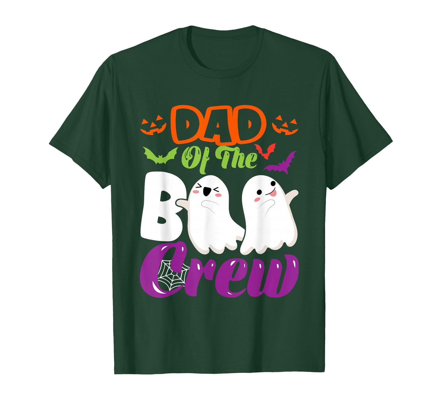 Dad of Boo Halloween Crew Costume Boo Ghost Lover Family T-Shirt