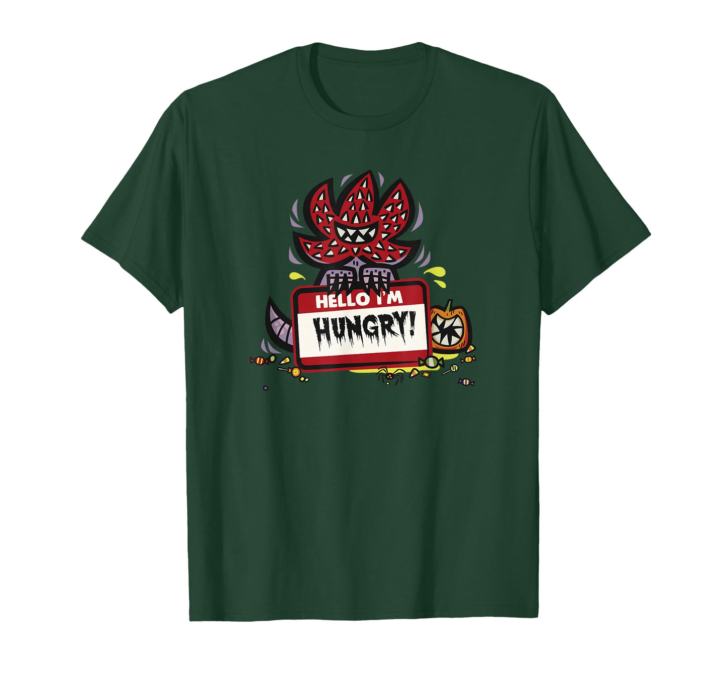 Stranger Things Halloween Demogorgon Hello I'm Hungry T-Shirt