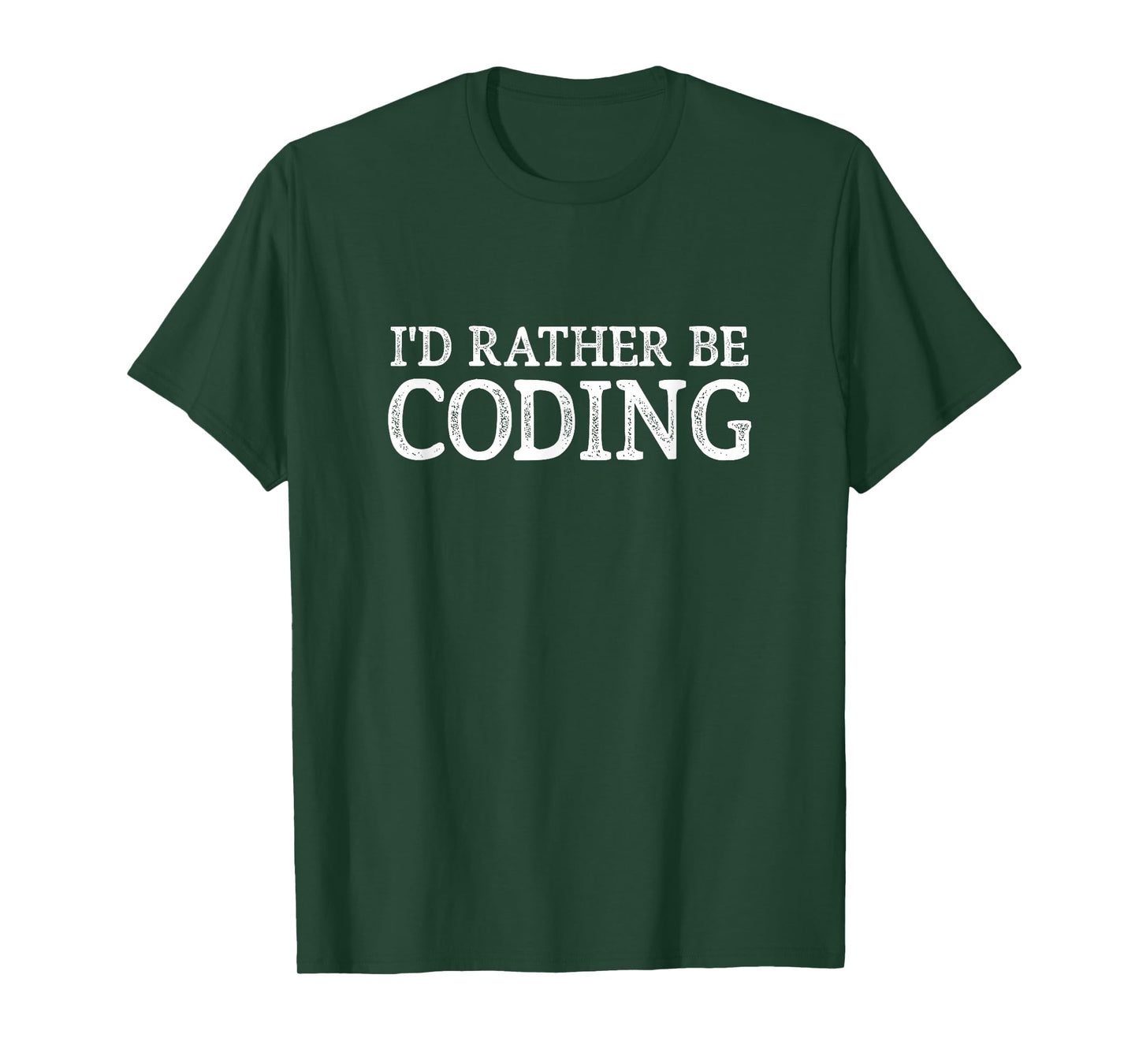 I'd Rather Be Coding - Vintage Style - T-Shirt