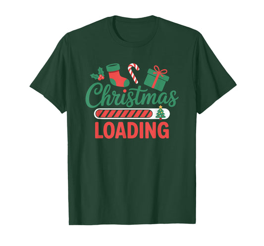 Funny Christmas Loading Screen Gamer Style T-Shirt