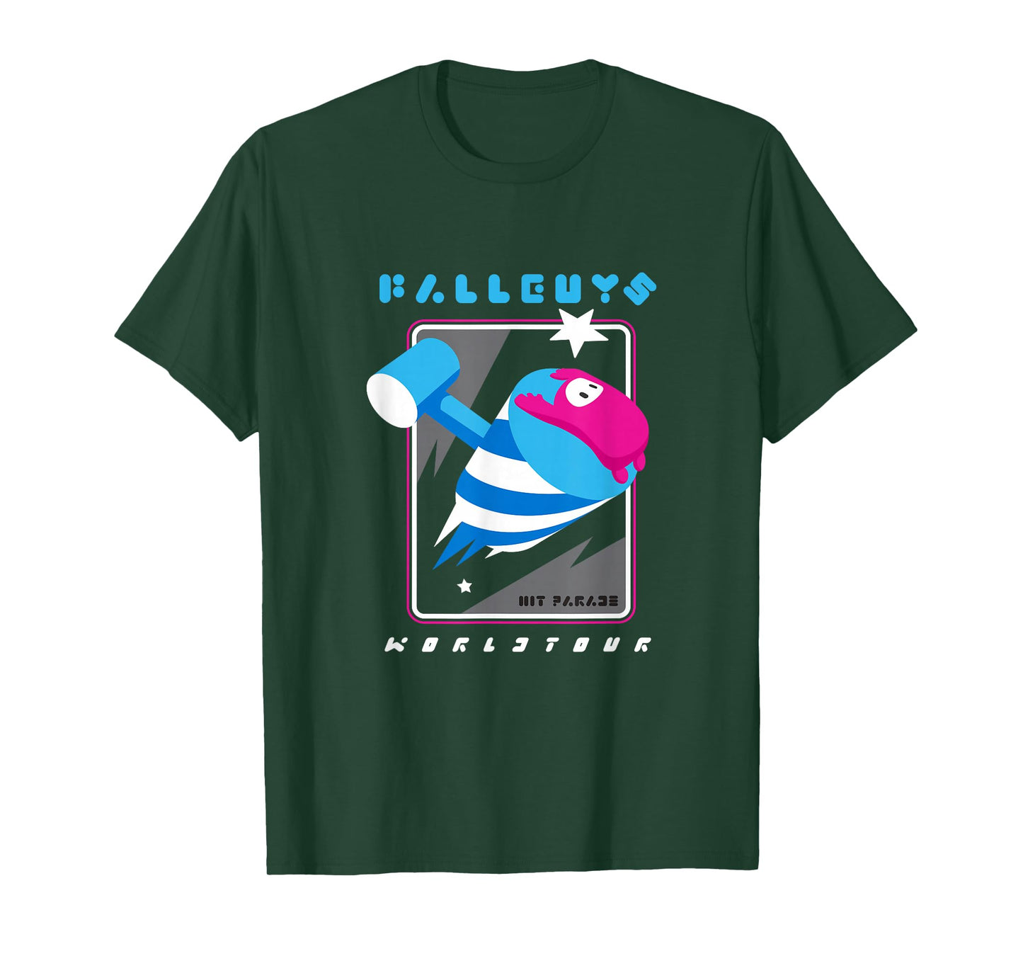 Fall Guys World Tour Hit Parade Arcade Throwback T-Shirt