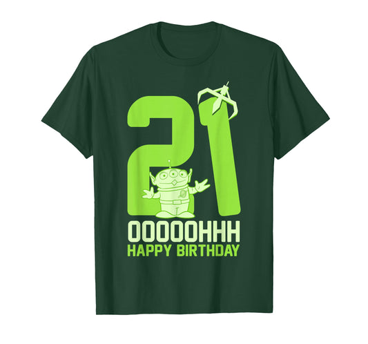 Disney Pixar Toy Story Alien OOOOH Happy 21st Birthday T-Shirt