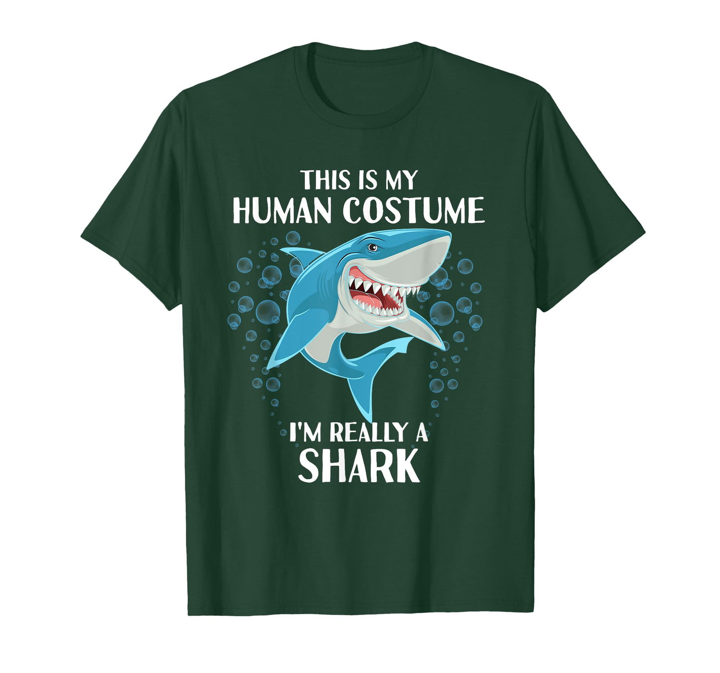 This is my Human Costume - Funny Halloween Shark T-Shirt