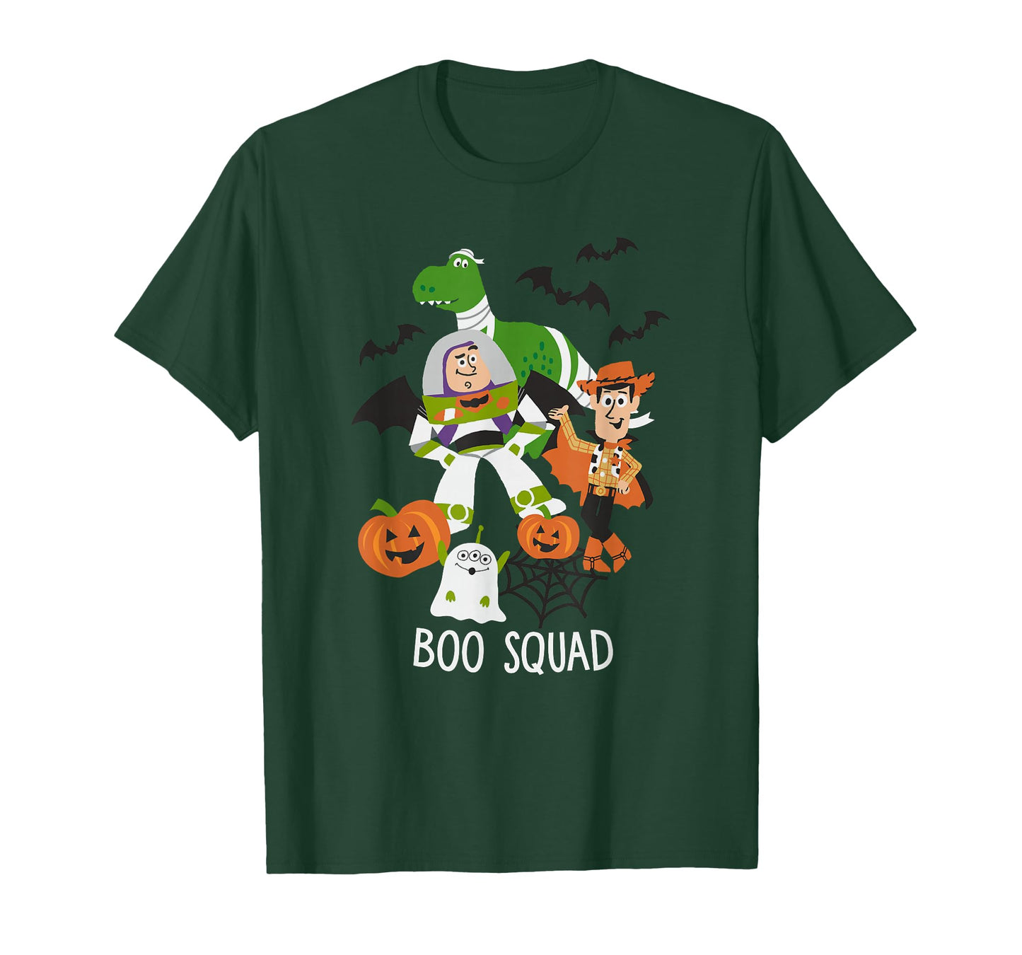 Disney Pixar Toy Story Halloween Boo Squad Cartoon Sketch T-Shirt