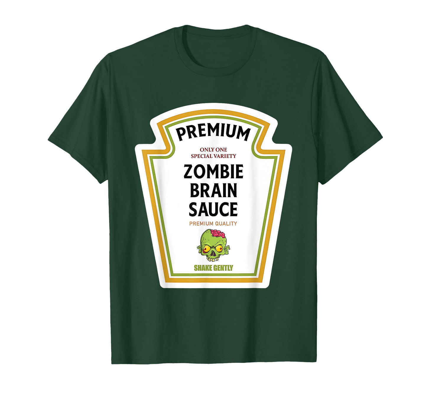 Zombie Brain Sauce Condiment Costume Party Matching T-Shirt