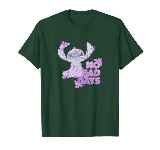 Disney Lilo & Stitch No Bad Days Cute Stitch Chest Portrait T-Shirt