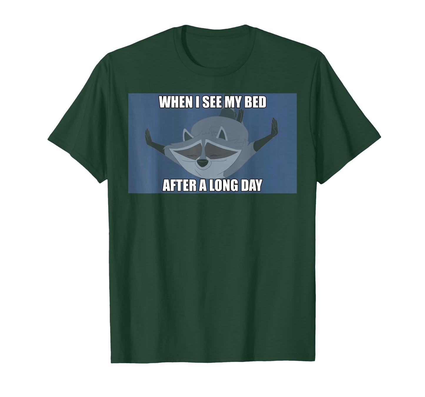 Disney Pocahontas Meeko When I See My Bed Meme T-Shirt