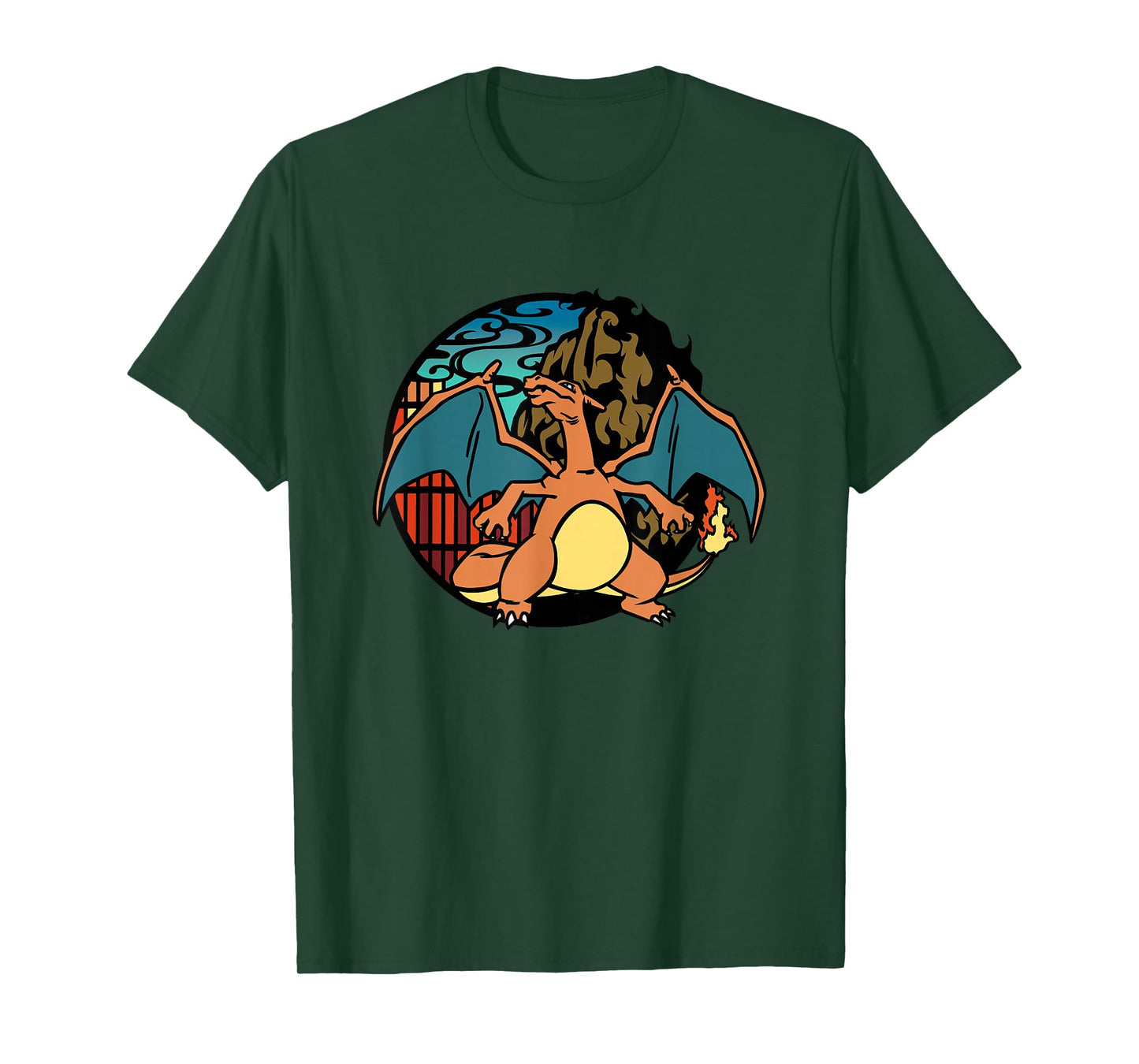Pokémon Epic Charizard Ready To Fight Big Chest Badge Logo T-Shirt