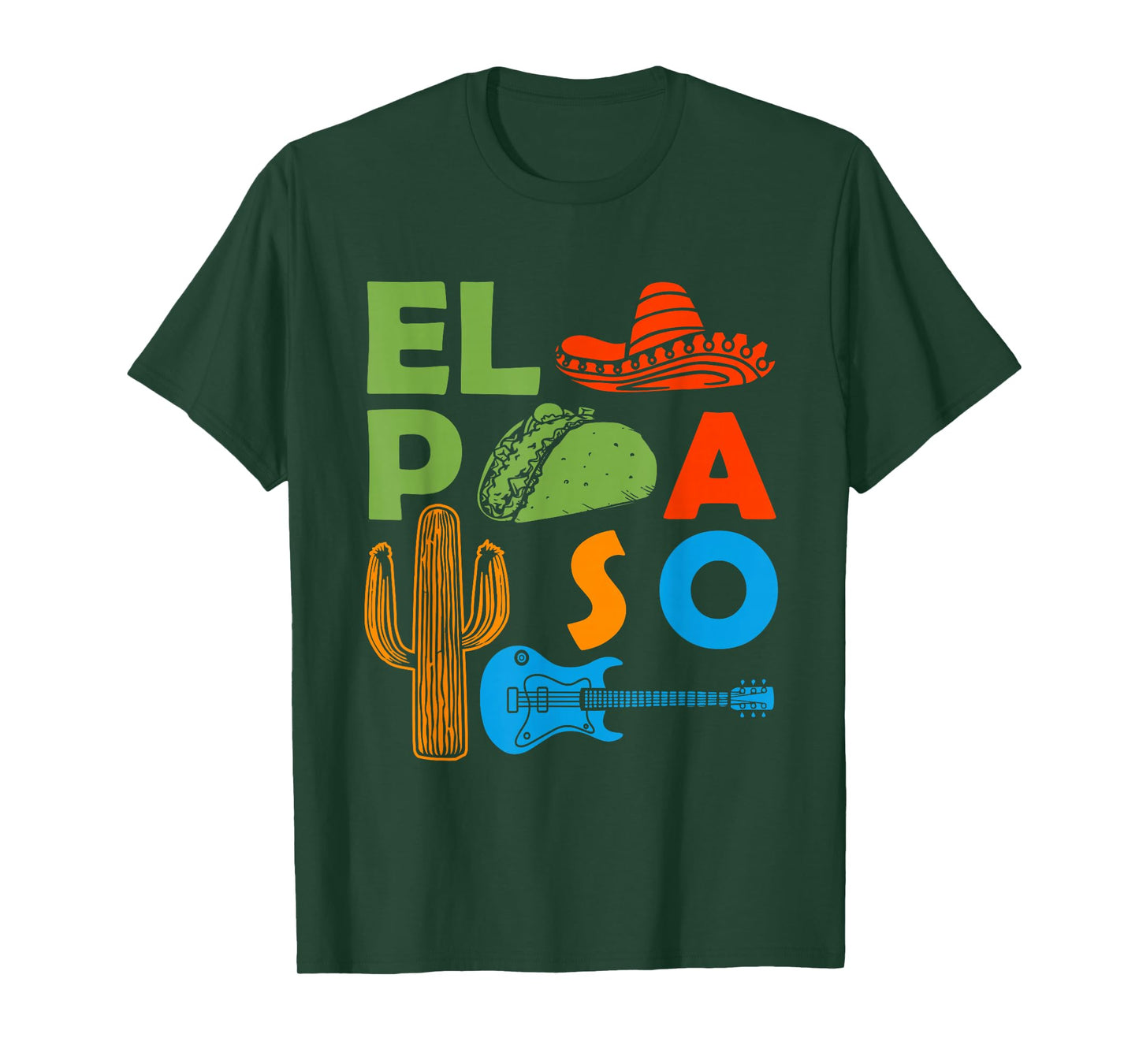 El Paso Texas Souvenir Men Trip Cactus El Paso T-Shirt