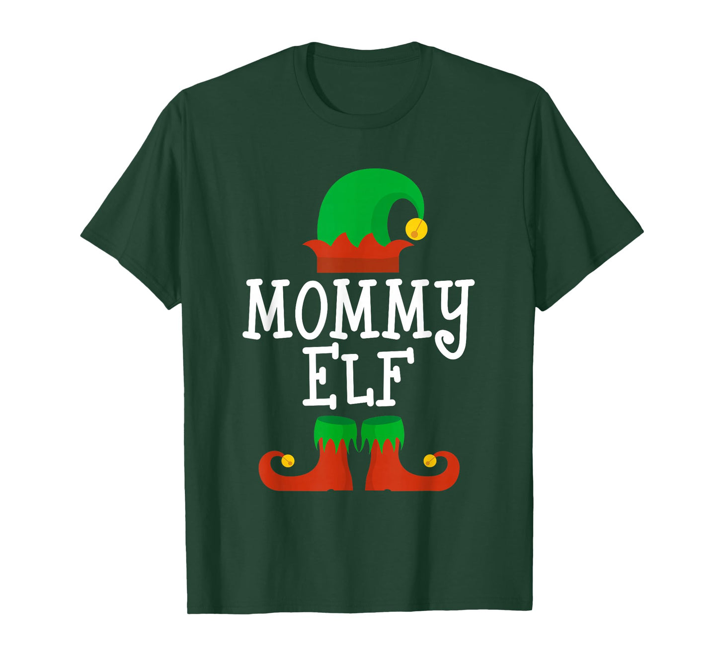 Family I'm The Mommy Elf Christmas Matching Pajama Funny T-Shirt