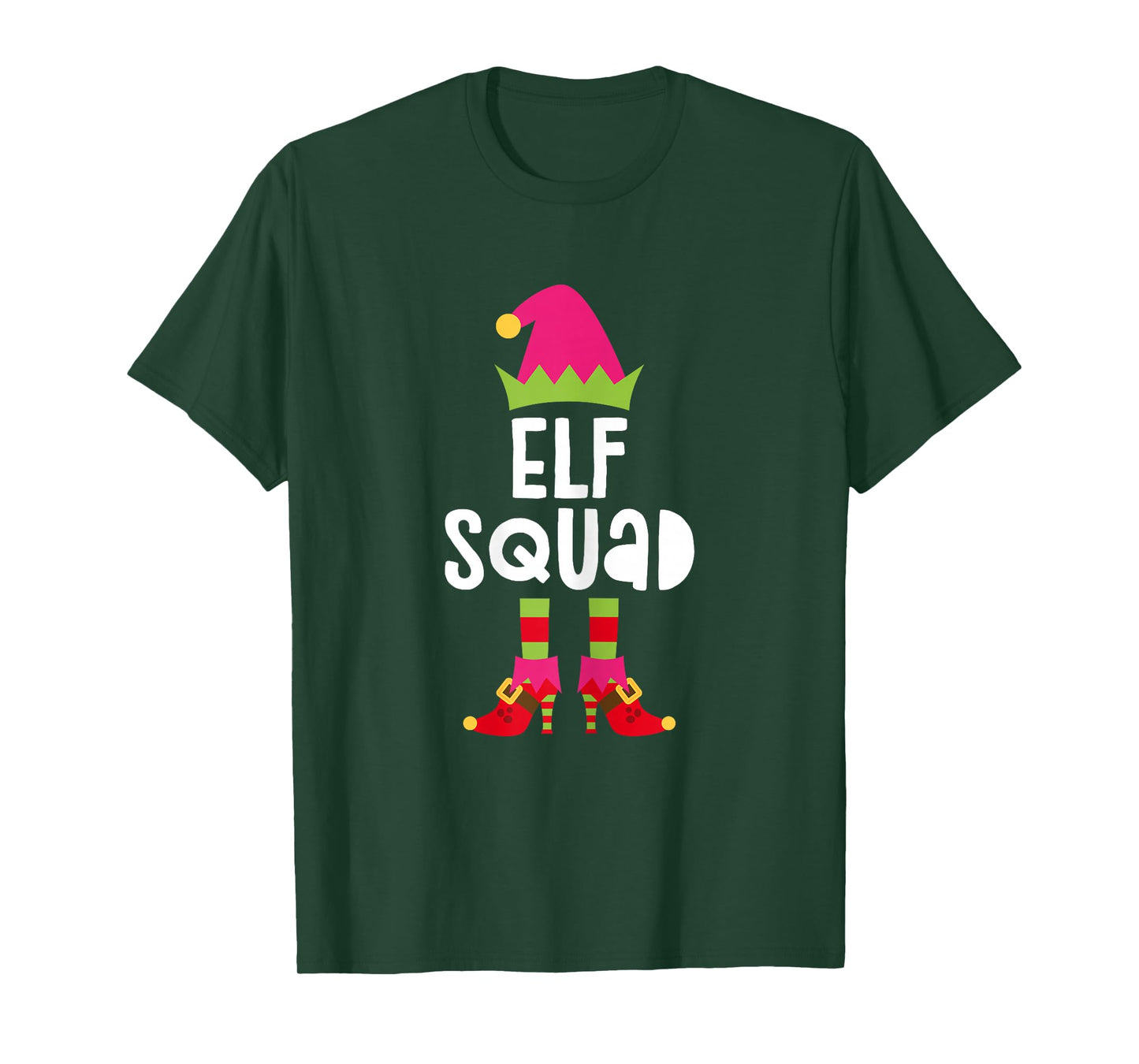 Elf Squad Shirt Matching Girl Christmas Elf Pajamas T-Shirt
