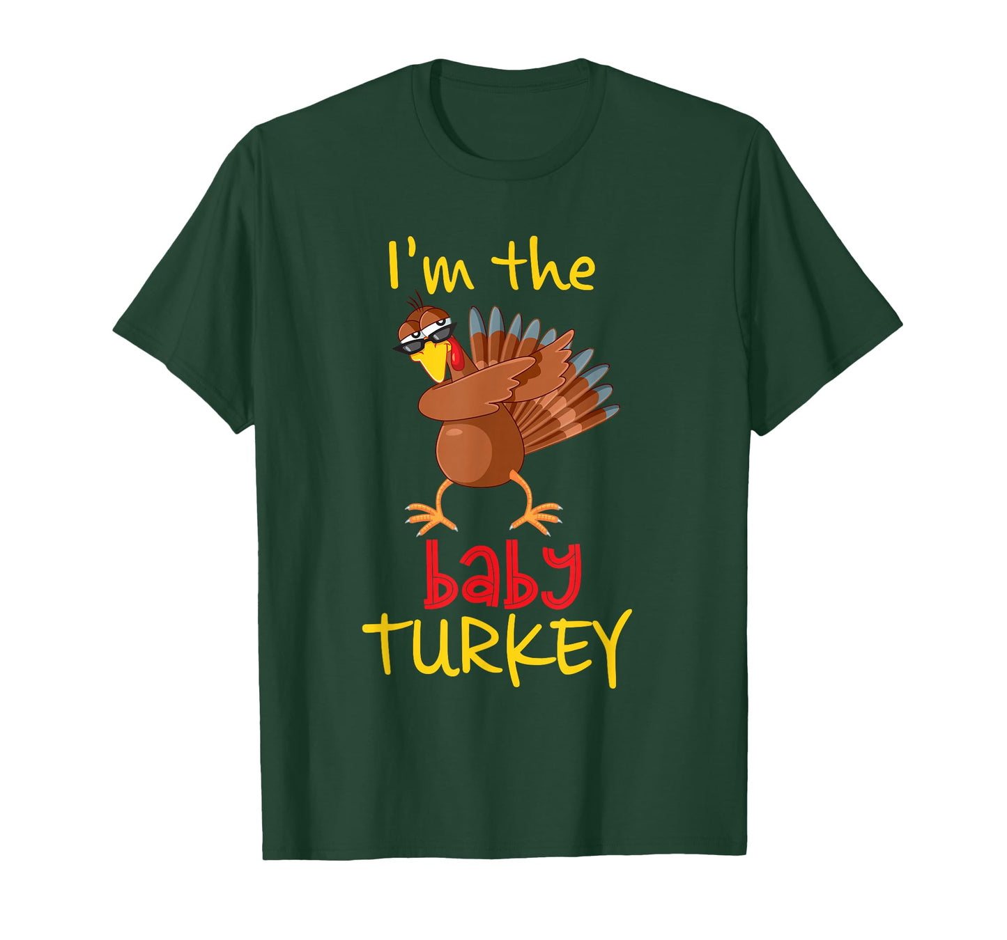 Baby Turkey Matching Family Group Thanksgiving Party T-Shirt