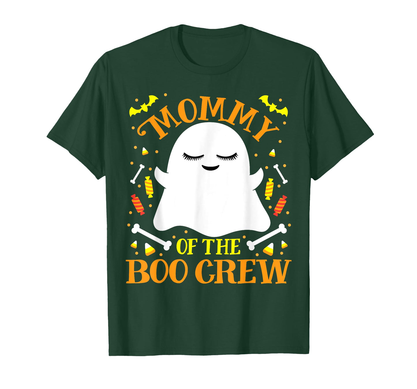 Mommy Boo Crew Ghost Matching Family Womens Mom Halloween T-Shirt