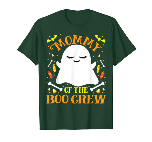Mommy Boo Crew Ghost Matching Family Womens Mom Halloween T-Shirt