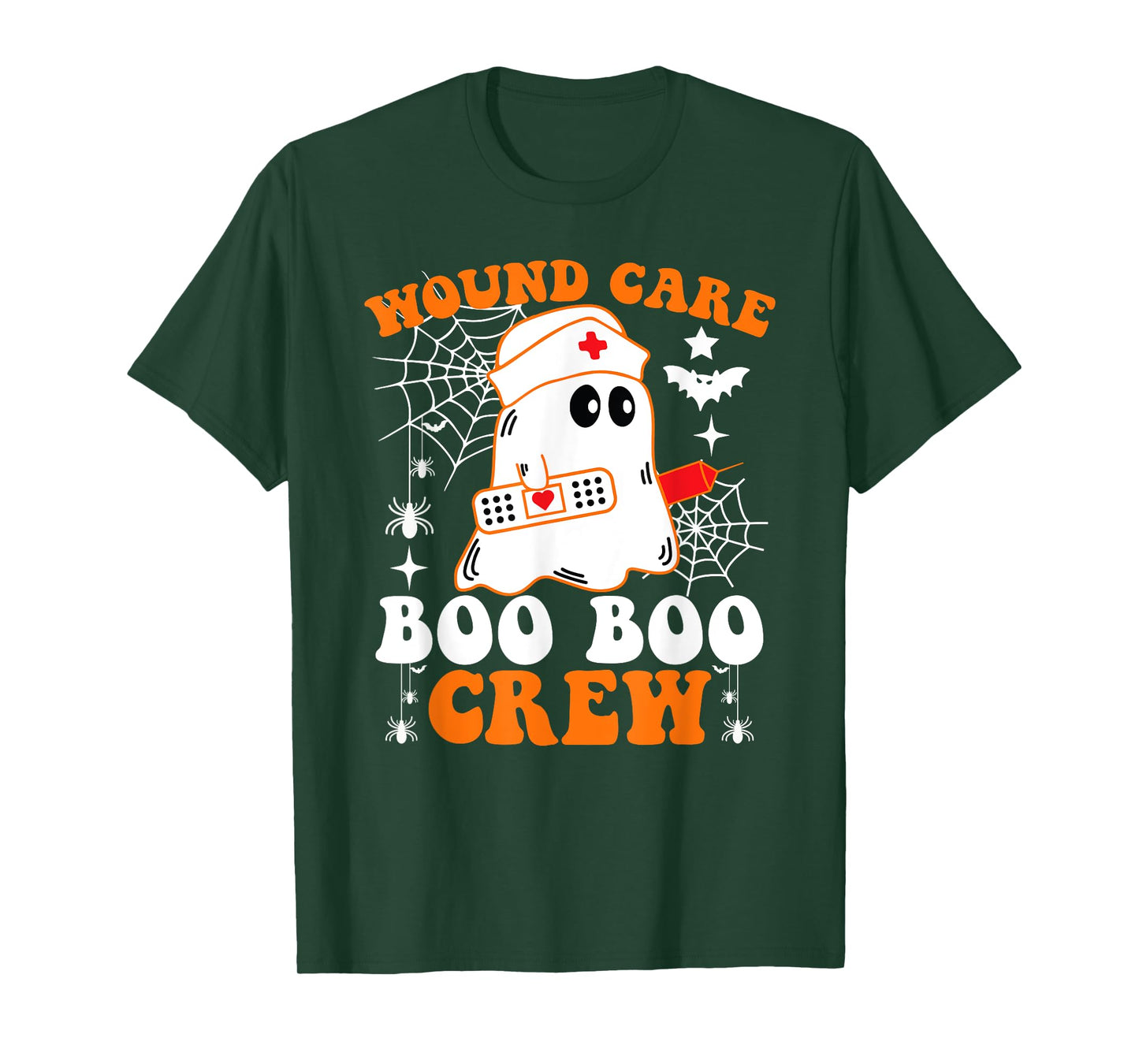 Wound Care Boo Boo Crew Shirt Funny Nurse Ghost Halloween T-Shirt