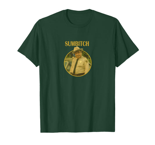 Funny Sumbitch Sheriff Retro Humor Design T-Shirt