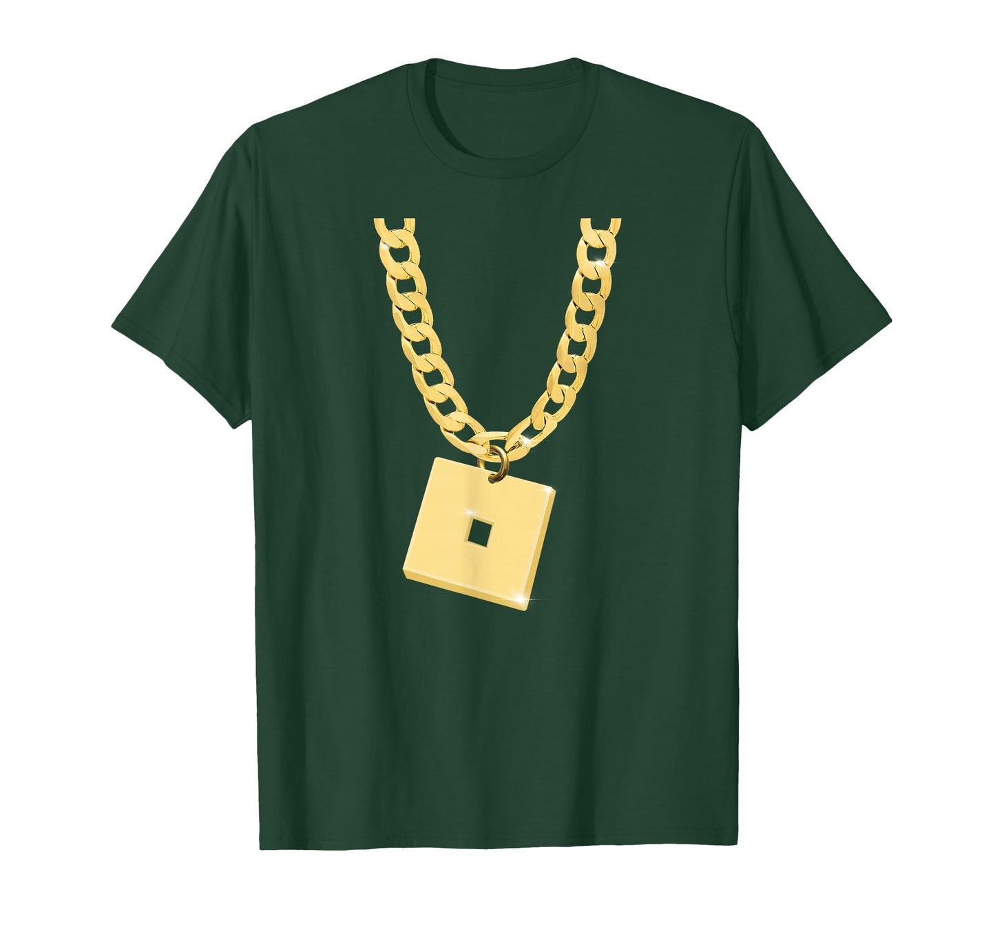 Funny robux chain nad pendant design T-Shirt