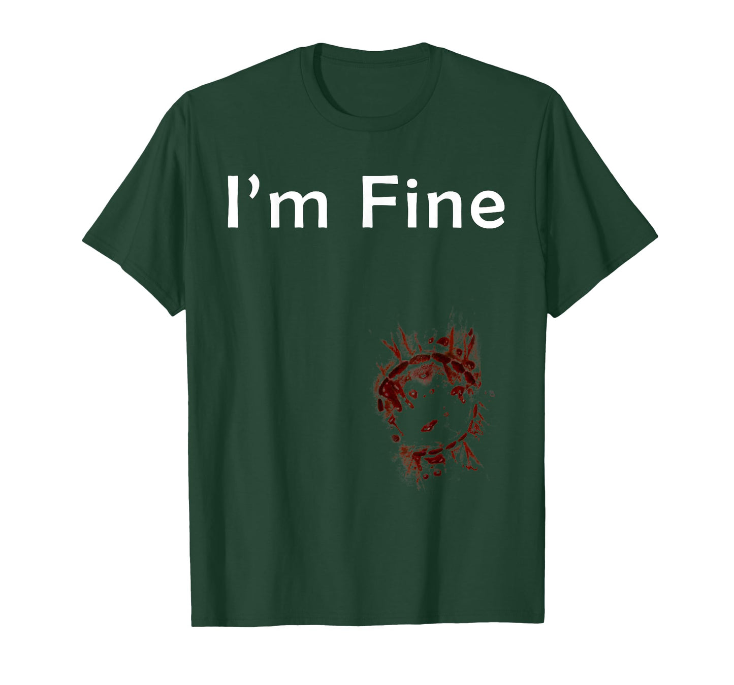 I'm Fine zombie bite T-Shirt