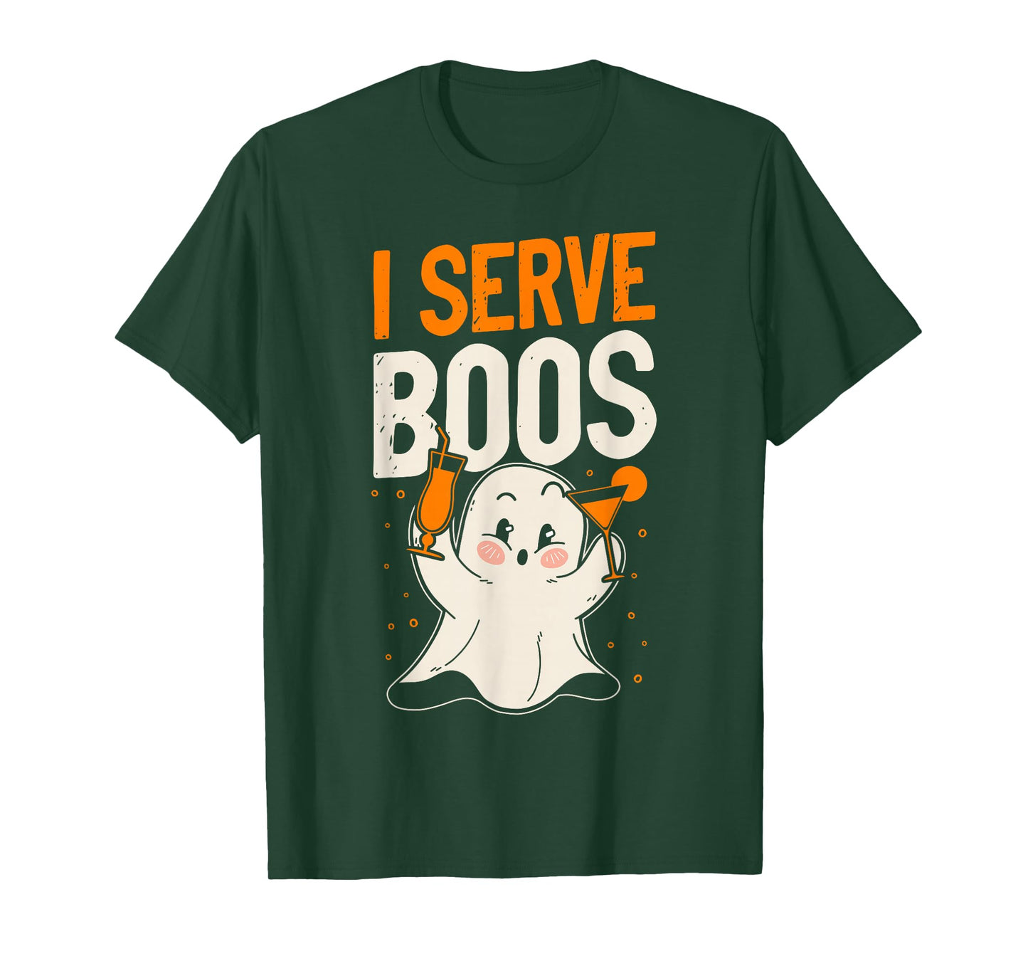 Bartender Mixologist Halloween Pun I Serve Boos T-Shirt
