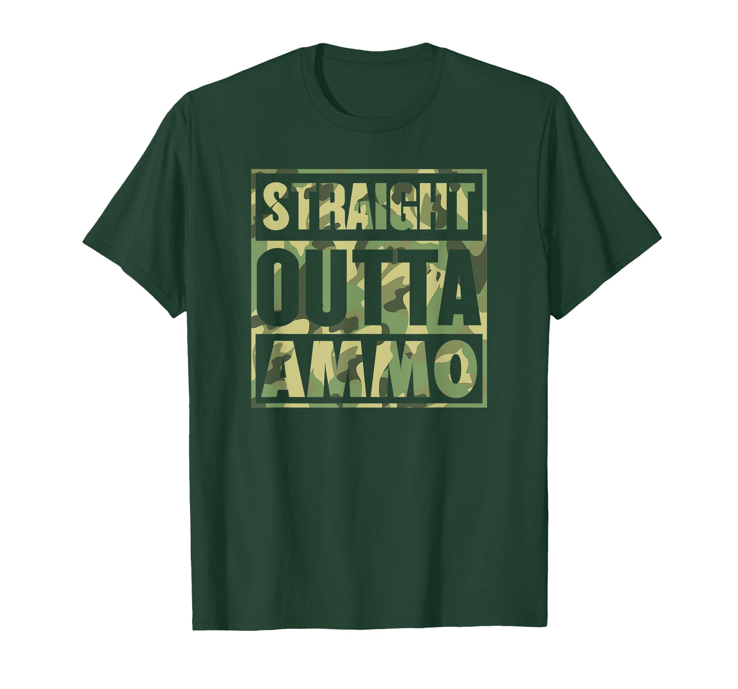 Straight Outta Ammo Pro Gun Rights 2A Second Amendment T-Shirt