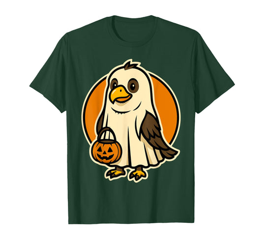 Funny Eagle in Ghost Costume for Kids, Boys, Girls Halloween T-Shirt