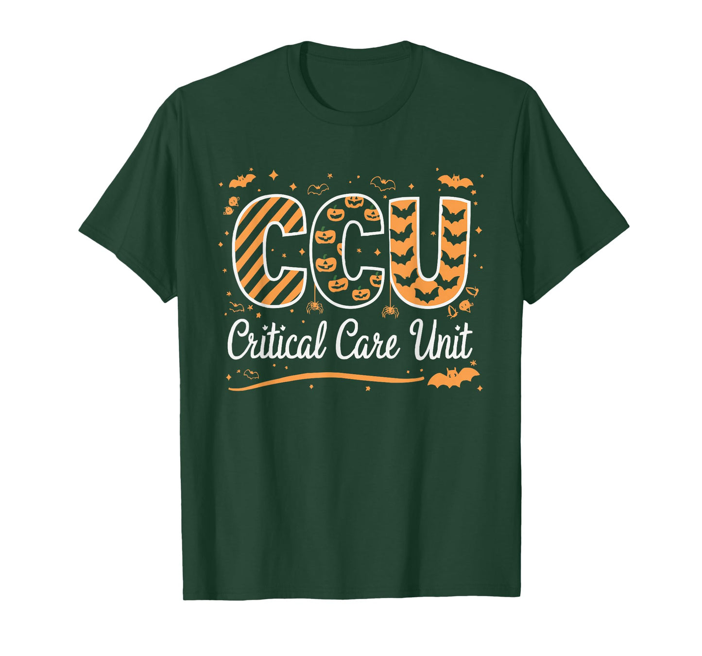 Halloween Critical Care Nurse Spooky Nursing Trick Or Treat T-Shirt