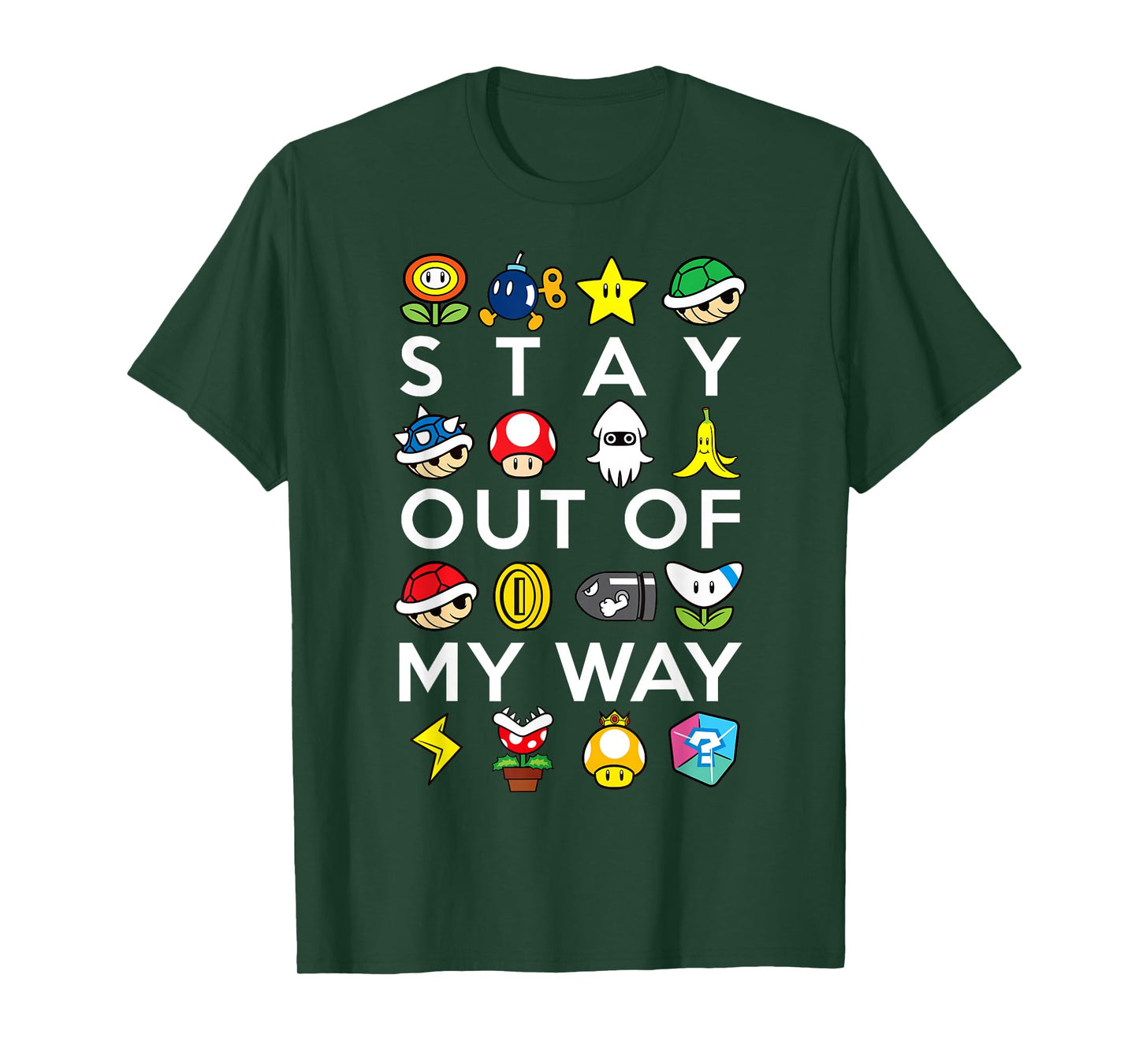 Nintendo Mario Kart Stay Out Of My Way Graphic T-Shirt T-Shirt