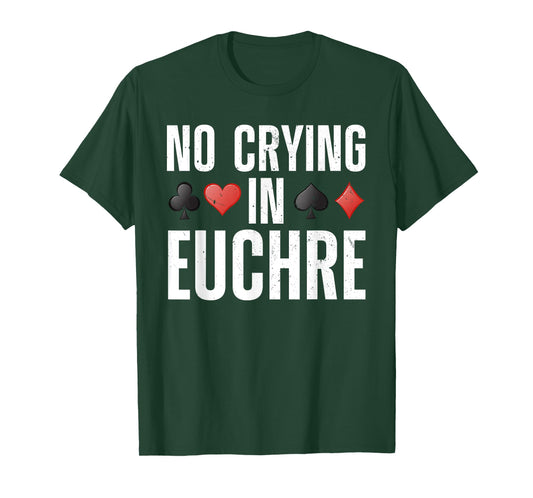 Funny Euchre Design for Men Women Card Game Euchre Player T-Shirt