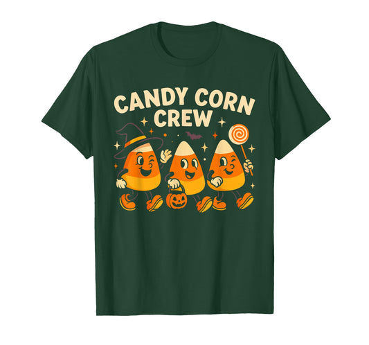Cute Candy Corn Crew Halloween Matching Family T-Shirt