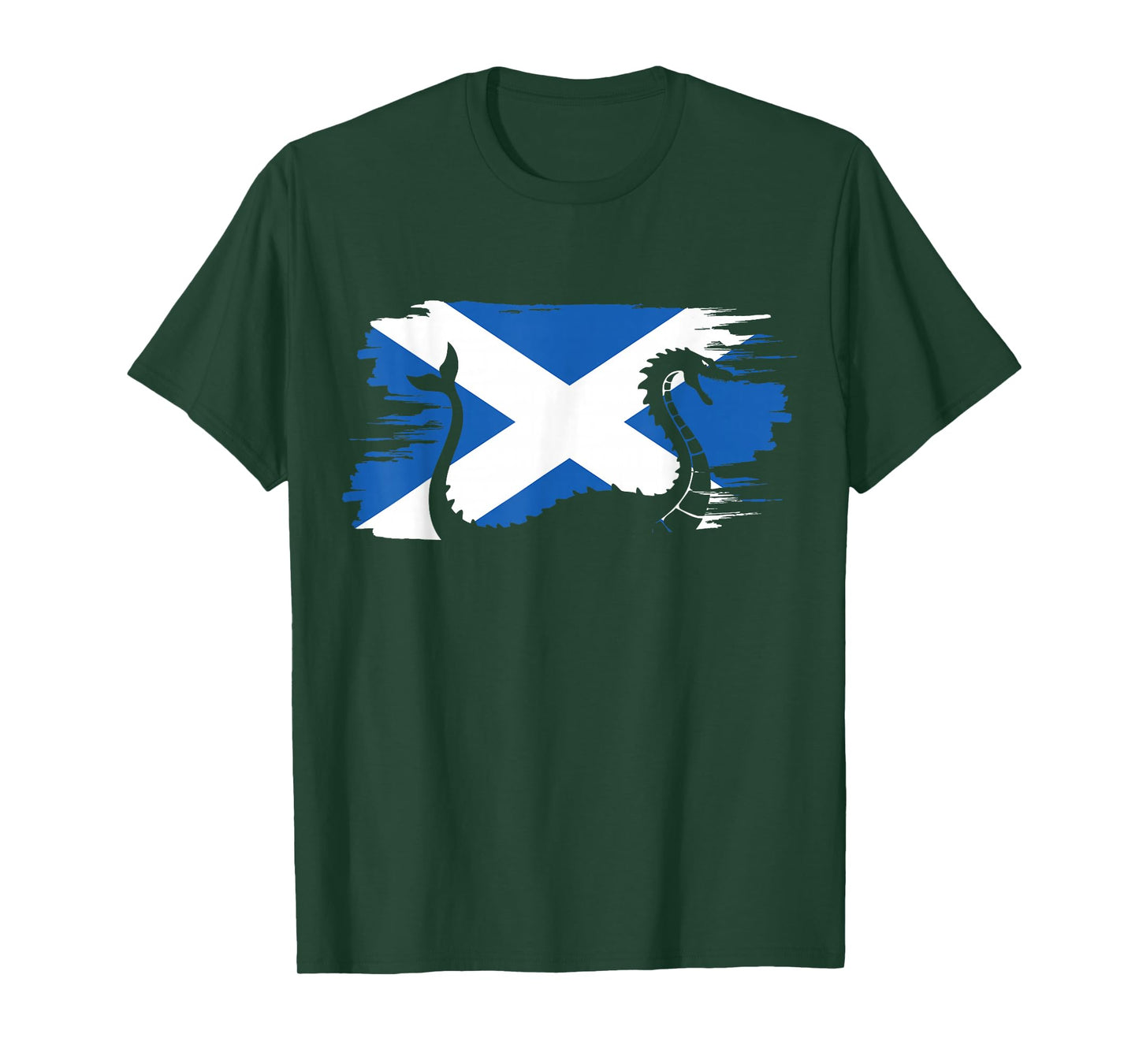 Scottish Flag Loch Ness Monster Lover Scotland Nessie T-Shirt