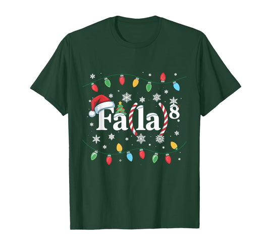 FA (LA) 8 Funny Christmas Santa FA La Math Teacher Student T-Shirt