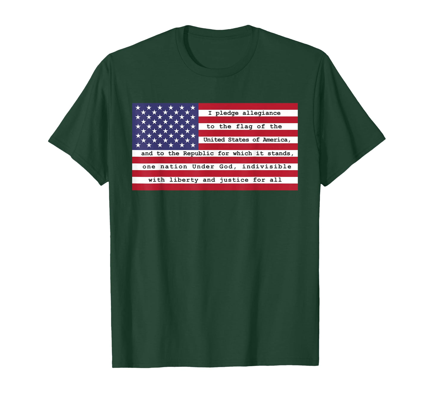 American Flag I Pledge Allegiance to the Flag of the USA T-Shirt