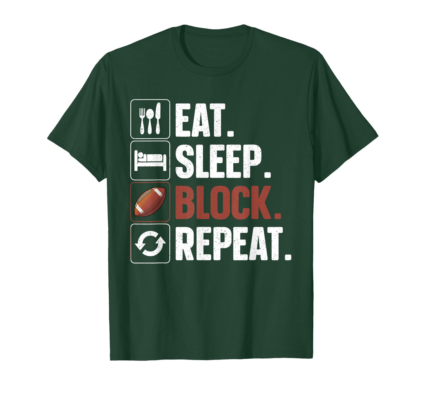 Lineman Art For Men Women Football Player Offensive Lineman T-Shirt