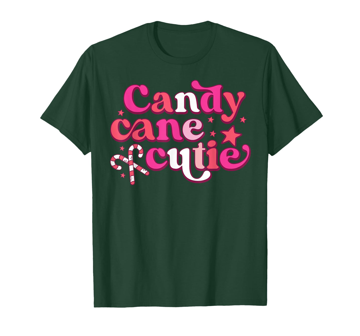 Candy Cane Cutie Funny Candy Lovers Women Girls Kids Toddler T-Shirt