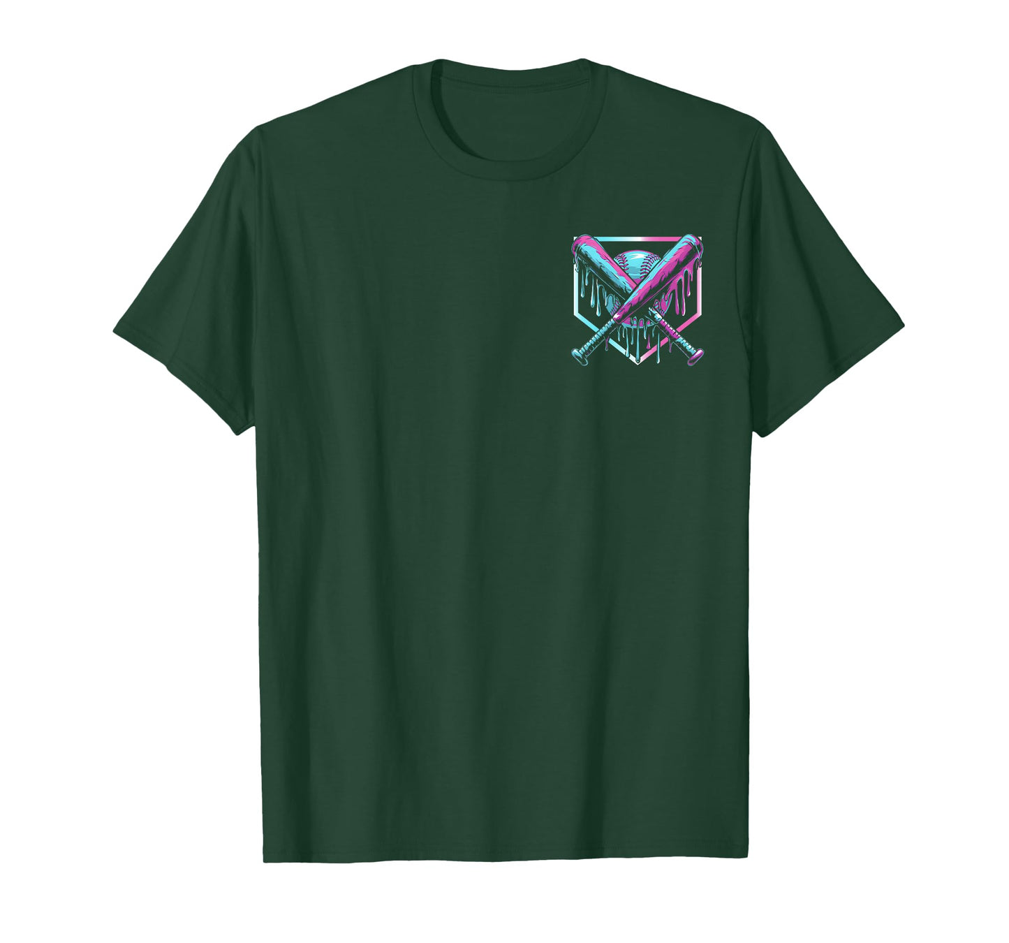 Baseball Drip For Boys Ice Cream Drip Youth ( Two Sides ) T-Shirt