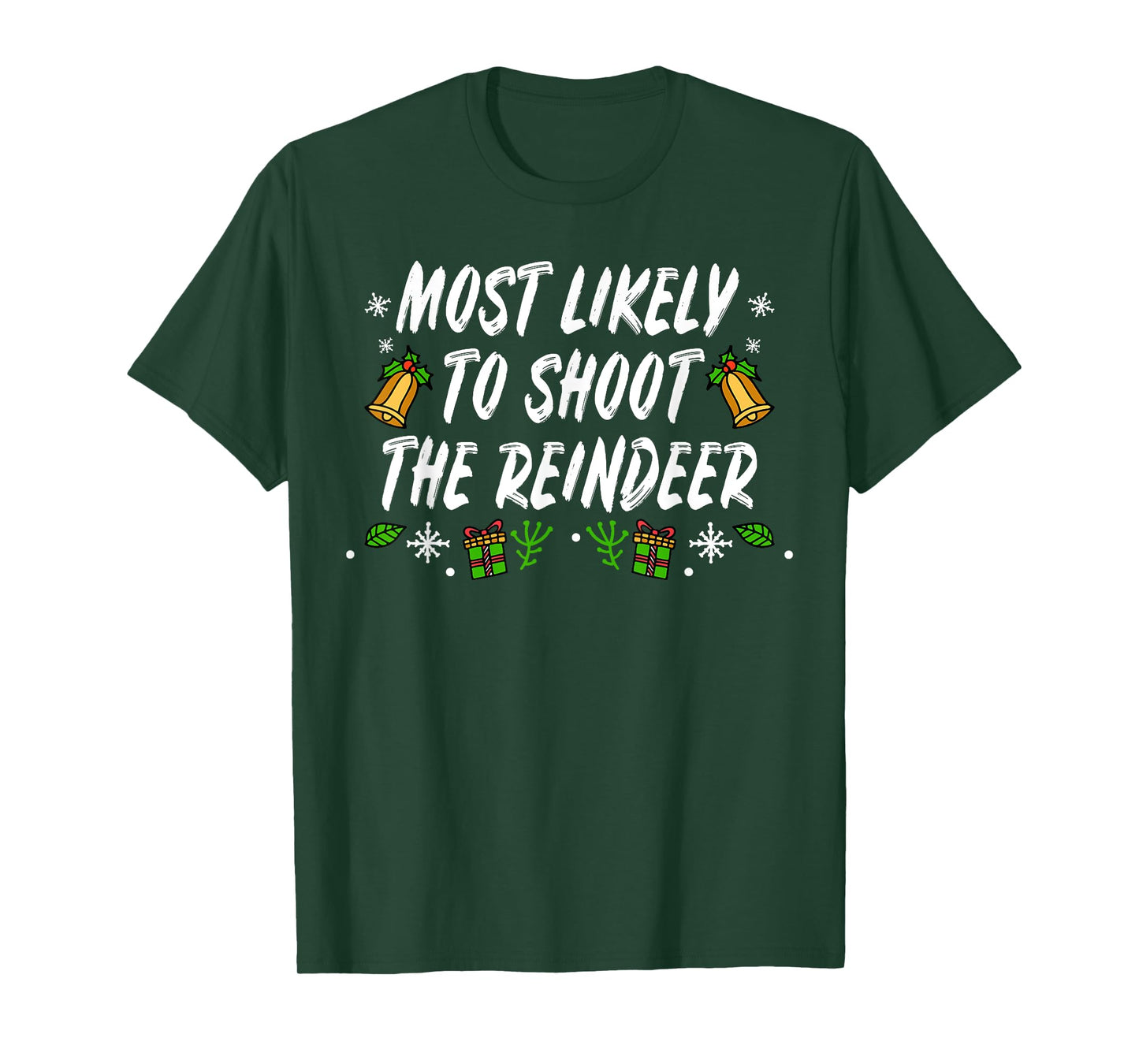 Reindeer Santa Claus Christmas Holiday T-Shirt