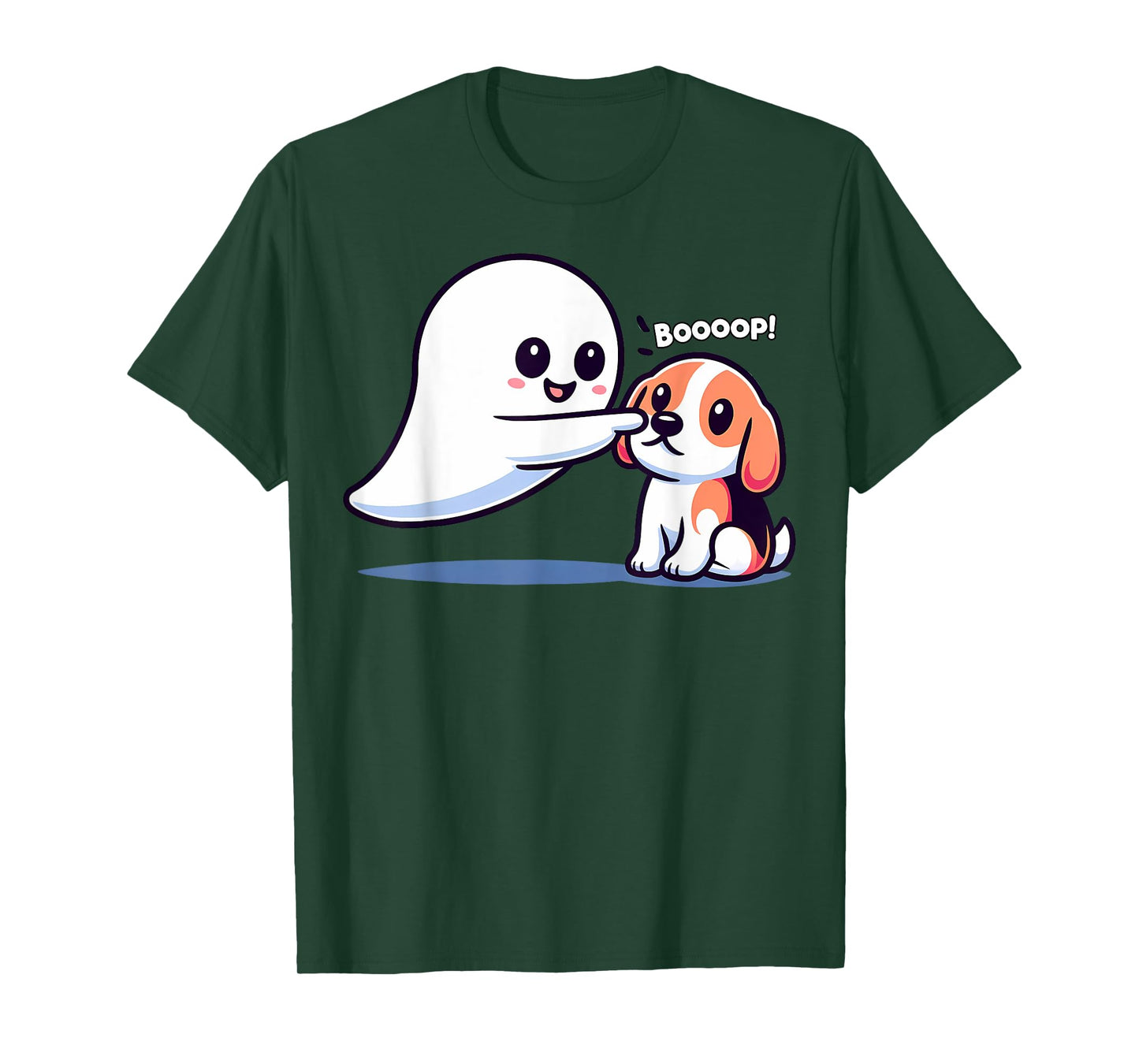 Funny Halloween Ghost Beagle Dog Boop Silly Puppy Humor T-Shirt for Men Women Kids