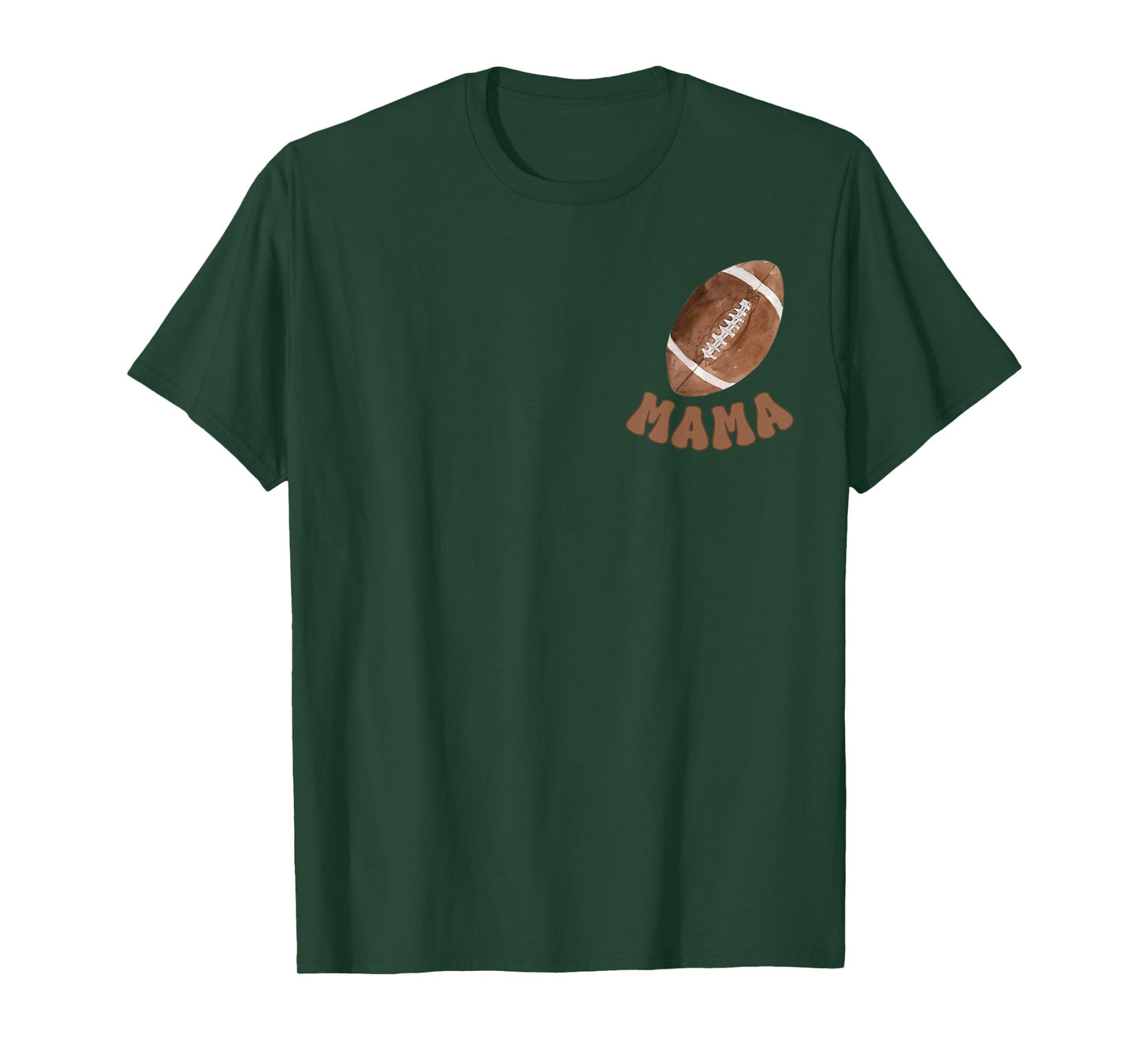 Mama of The 1 Year Old Football 1st Year Down Birthday Party T-Shirt